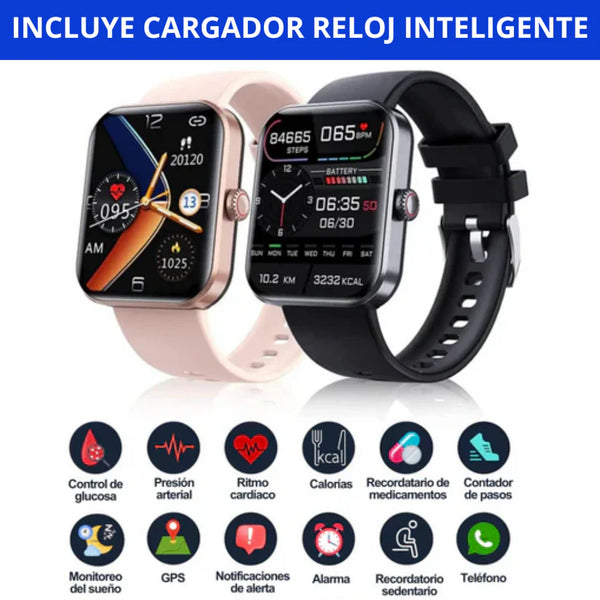 RSWT™ Reloj Smartwatch Inteligente Gluco-Monitor